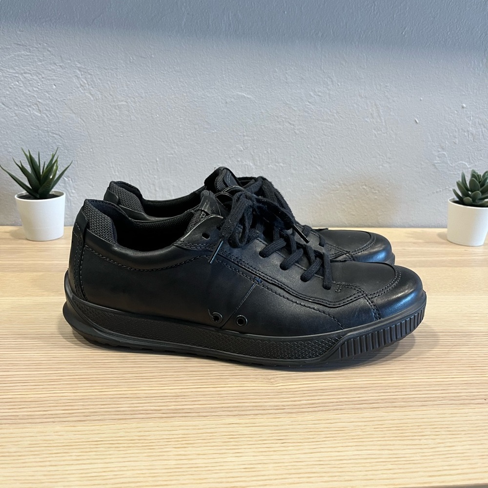 Ecco Black Leather Sneakers